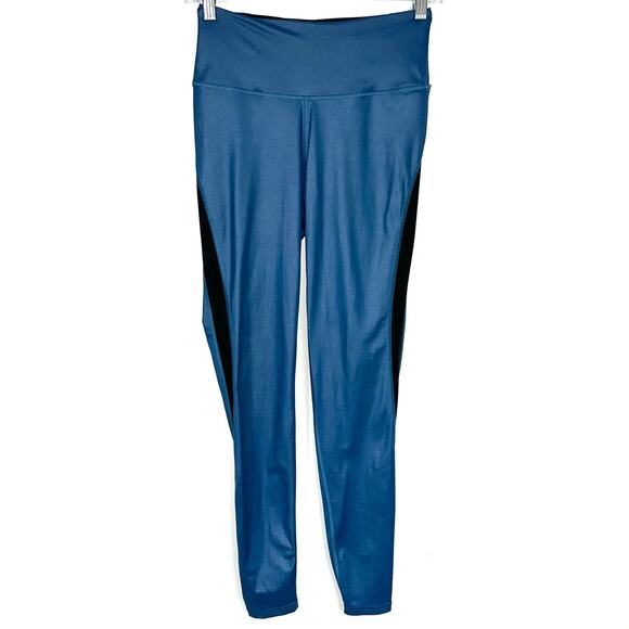 Victorias Secret Sport Total Knockout Blue Shine Tight Legging Size Small - Picture 1 of 13